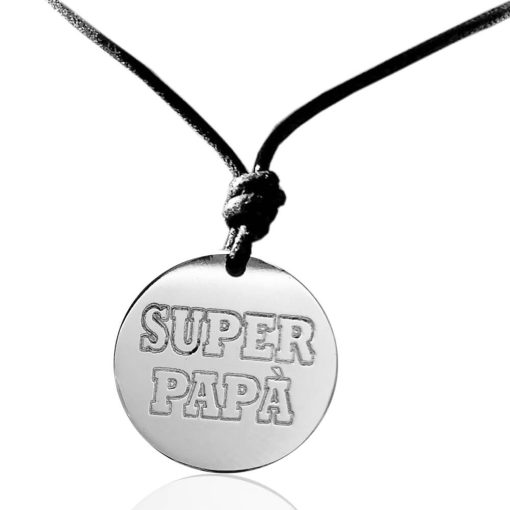 Ciondolo in argento 925 Super Papà