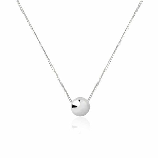 Collana in argento 925 con sfera