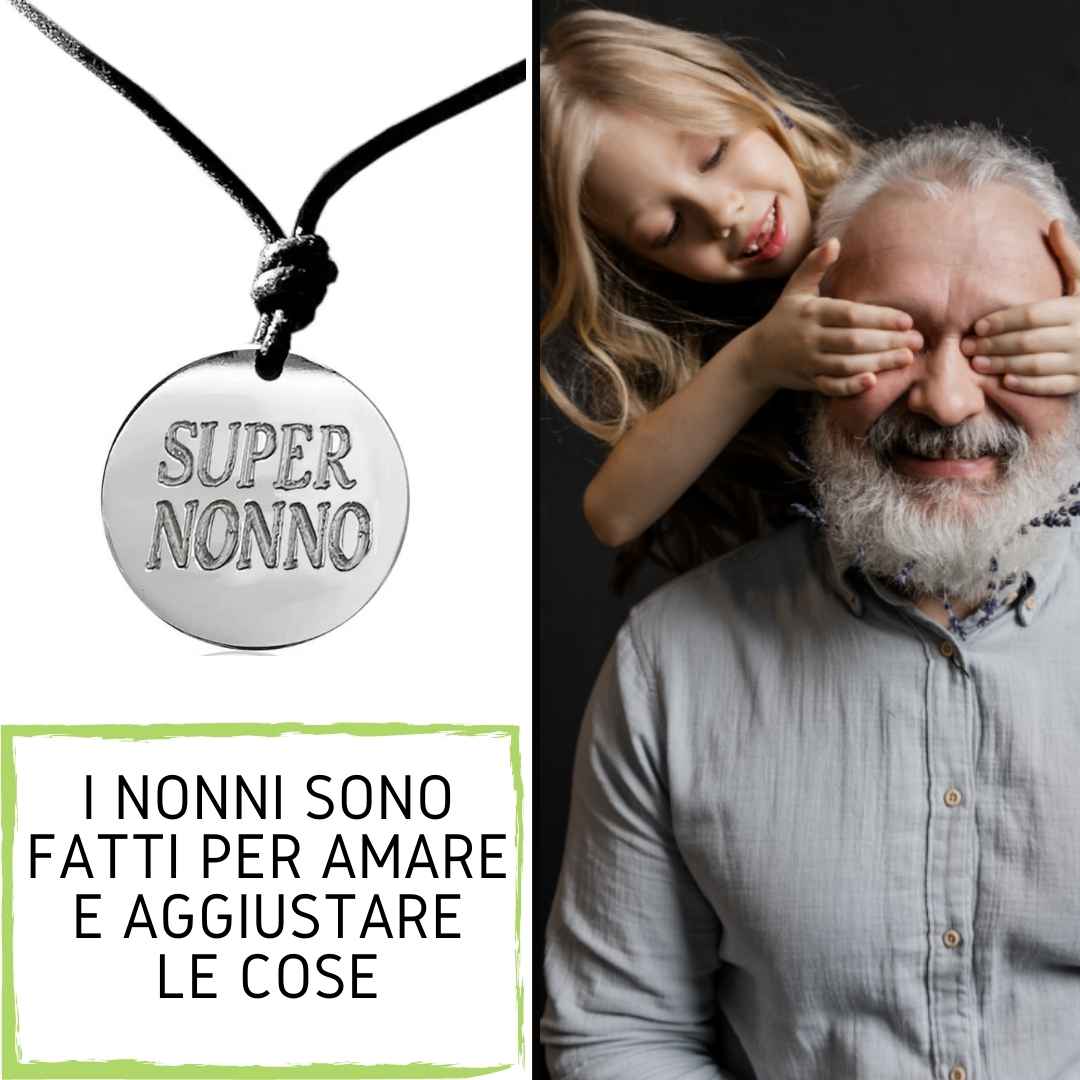 Collana Miglior Nonna del Mondo con Ciondolo e Cuore Rosè - Idea Regalo  per la Nonna, Festa dei Nonni