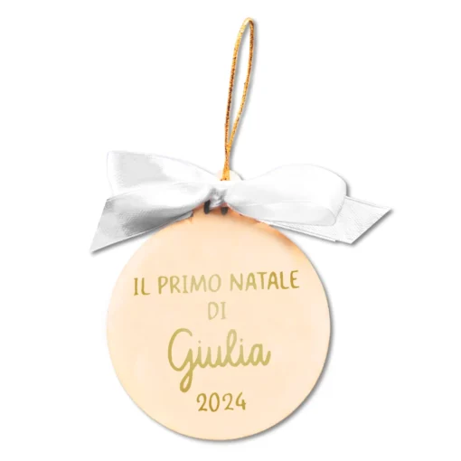 Palla di Natale in legno Il mio primo Natale