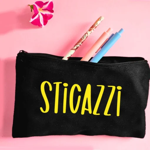 Pochette Multiuso con Scritta Sticazzi