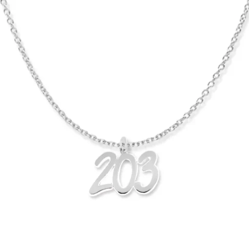 Collana con ciondolo numero in argento - immagine 3